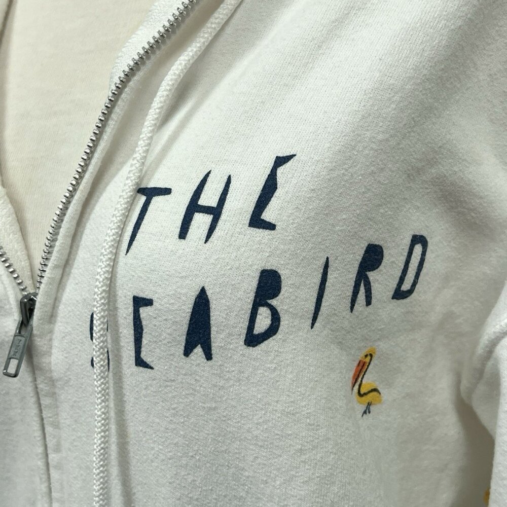 Jet John Eshaya The Seabird Hoodie Size S Small White Zip Up - Picture 5 of 7